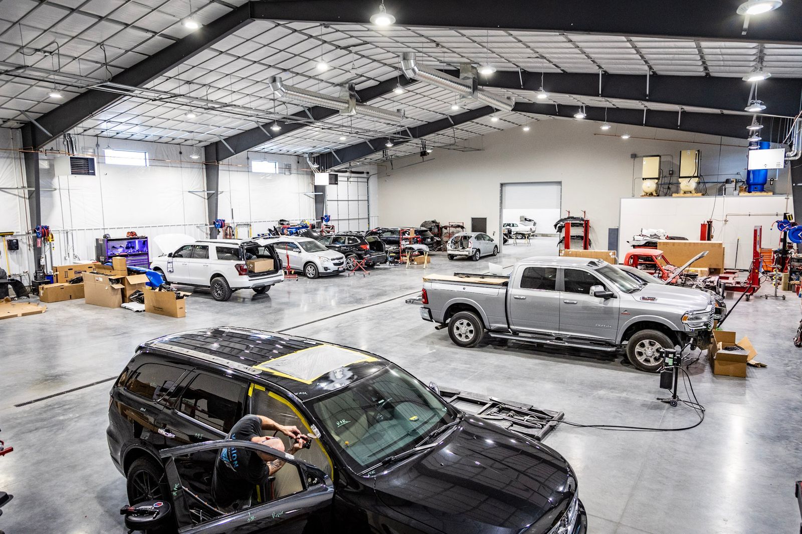 Steel Auto Shop Building Teton West Construction